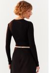 Blusa Canelada Vazado Frente