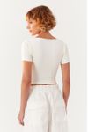 Blusa Canelada Frente Franzida