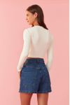 Blusa Canelada Vazado Frente