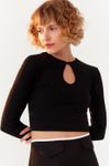 Blusa Canelada Vazado Frente