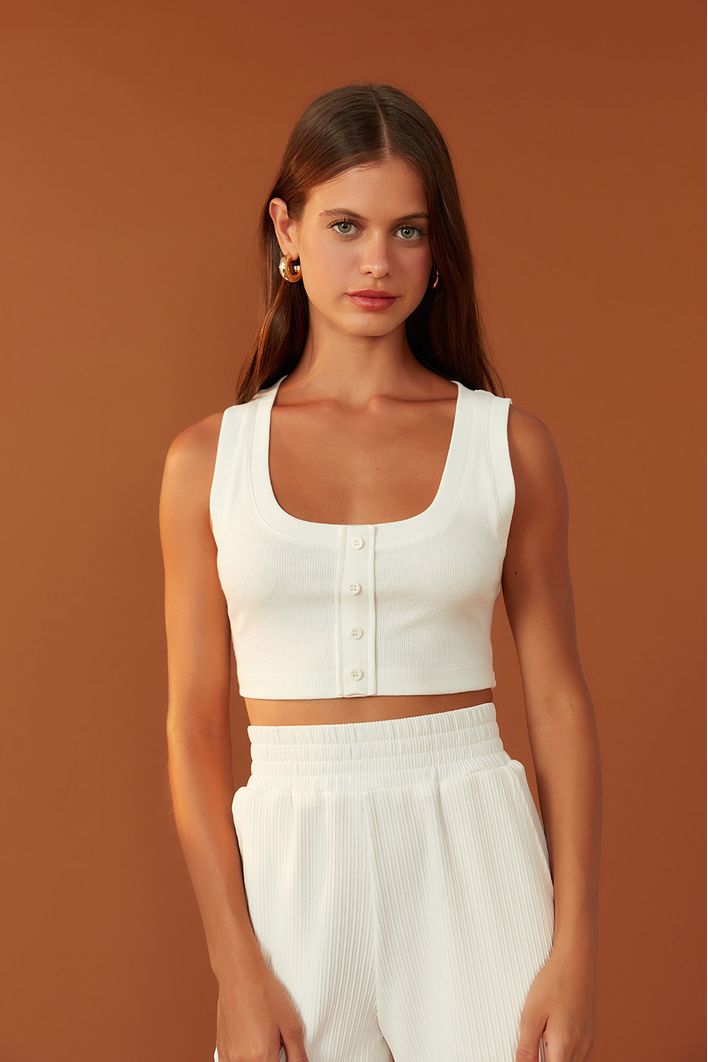 Blusa Cropped Ribana