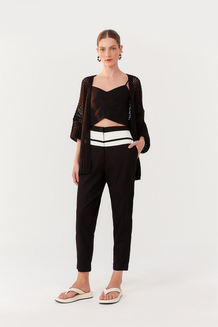 Blusa Linho Pence Frente