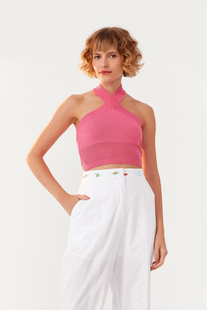 Blusa Frente Única Tricot