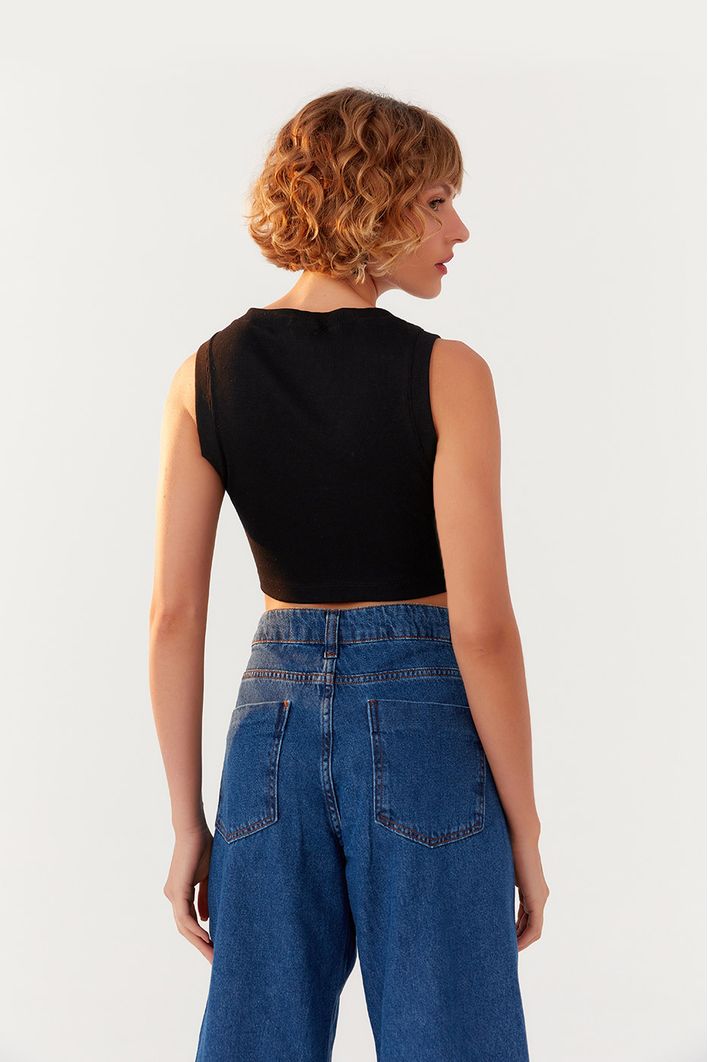 Blusa Cropped Ribana