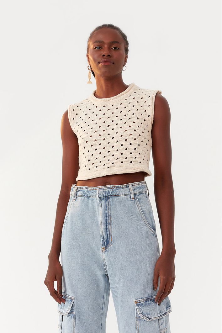 Blusa Tricot Barquinhos