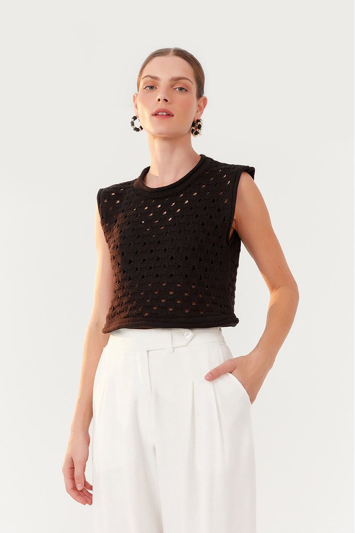 Blusa Tricot Barquinhos