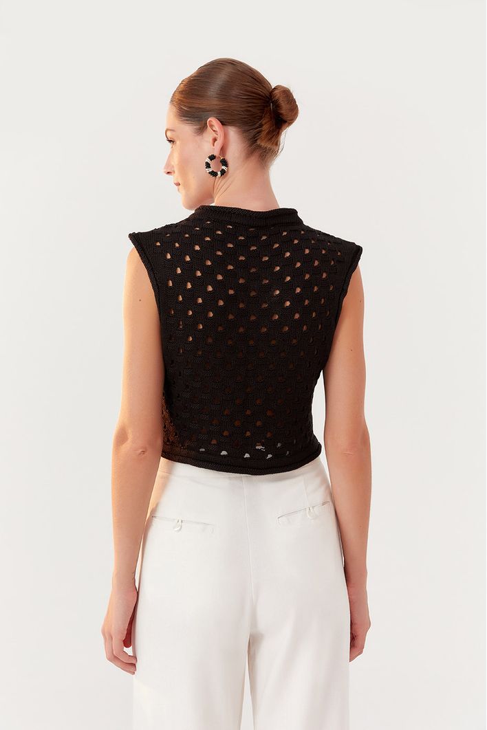 Blusa Tricot Barquinhos