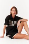Camisa Tricot Detalhe Listra