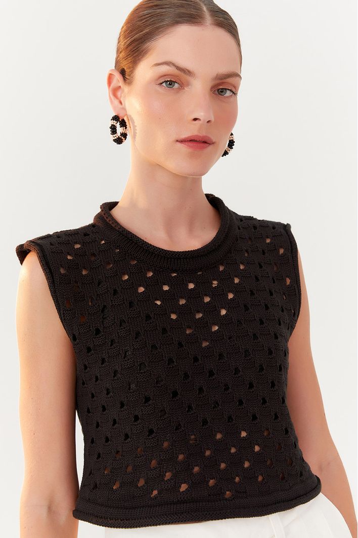 Blusa Tricot Barquinhos