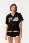 Camisa Tricot Detalhe Listra