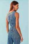 Blusa Jeans Colete