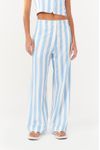 Calça Linho Estampa Marítima Azul