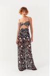 Calça Flare Tule Estampa Jangada