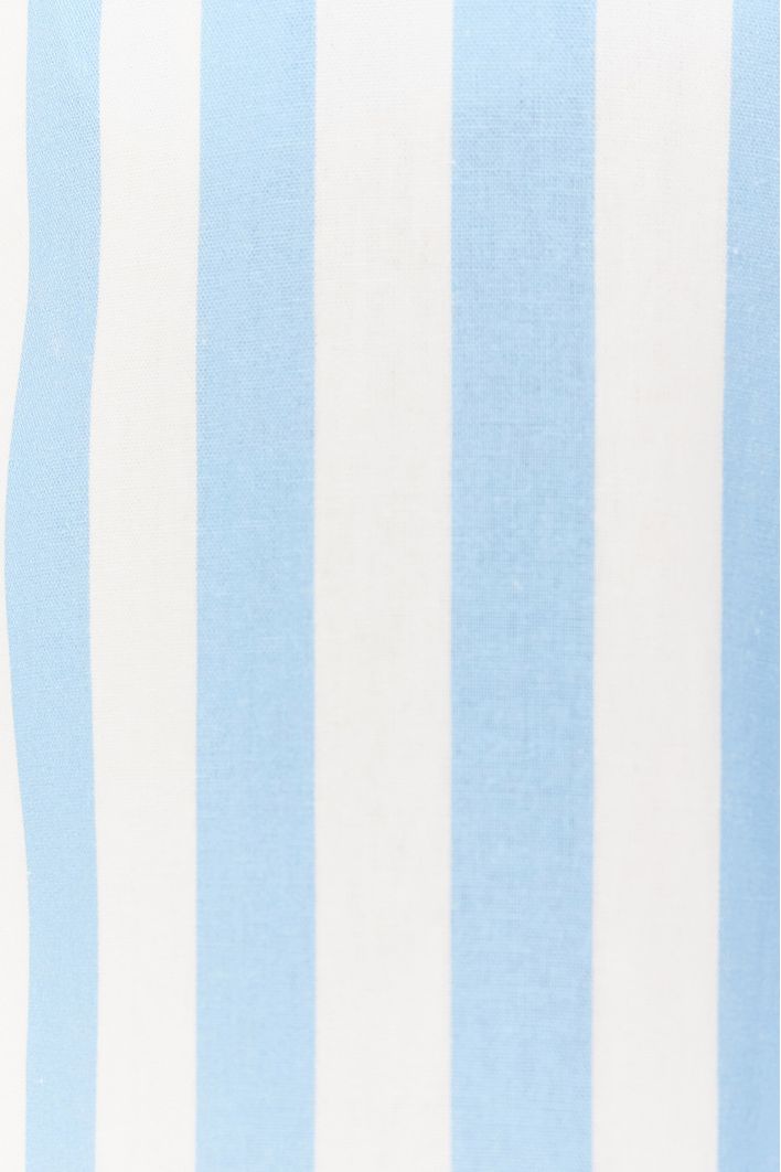 Calça Linho Estampa Marítima Azul