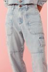 Calça Jeans Bolsos Delavê