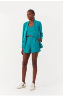 Short Linho Alfaiataria Bolsos