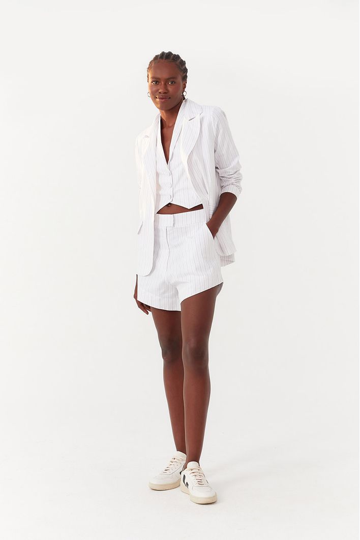 Short Alfaiataria Risca de Giz