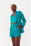 Short Linho Alfaiataria Bolsos