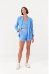 Short Linho Alfaiataria Bolsos