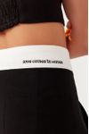Short Alfaiataria Bordado Linho P&b