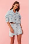 Short Jeans Bolsos Delavê