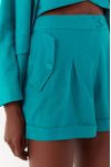 Short Linho Alfaiataria Bolsos