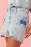 Short Jeans Bolsos Delavê