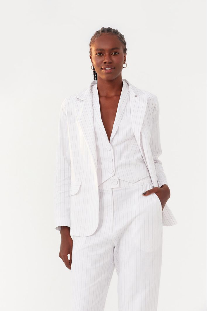 Blazer Alfaiataria Risca de Giz