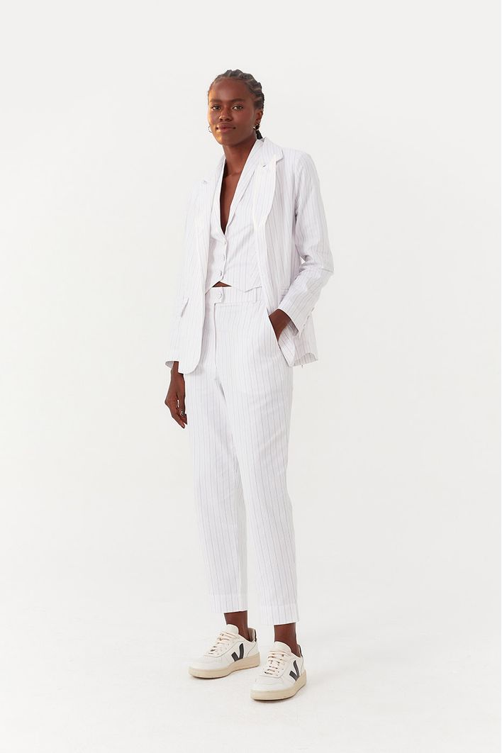 Blazer Alfaiataria Risca de Giz