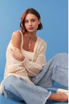 Cardigan Tricot Ponto Vazado