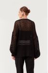 Cardigan Tricot Ponto Vazado