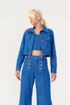 Jaqueta Jeans Blue Pespontos