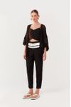 Cardigan Tricot Ponto Vazado