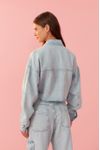 Jaqueta Jeans Bolsos Delavê
