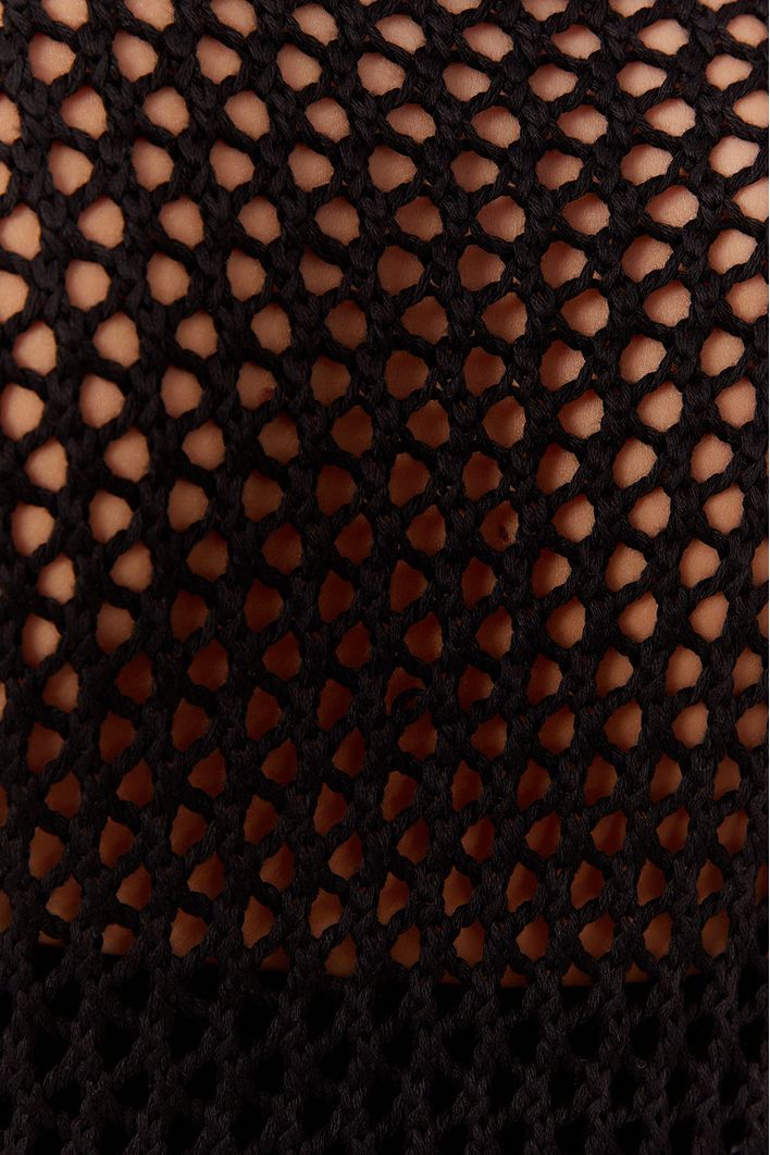 Cardigan Tricot Ponto Vazado