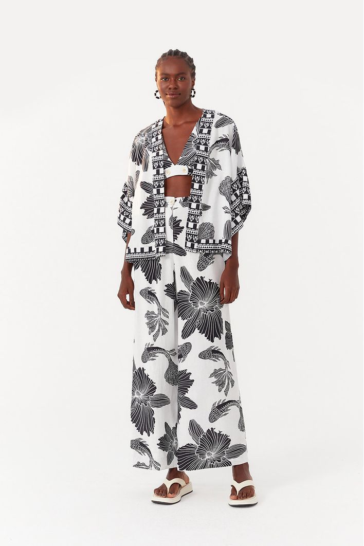 Kimono Estampa Mergulho
