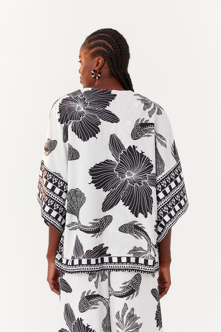 Kimono Estampa Mergulho