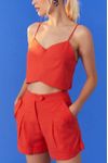 Short Linho Alfaiataria Bolsos