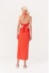 Vestido Longuete Linho Busto Diferenciad