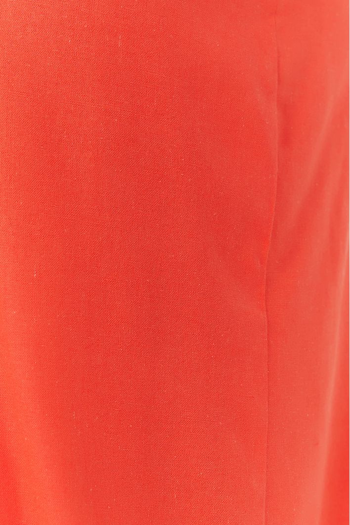 Vestido Longuete Linho Busto Diferenciad