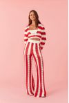 Calça Tricot Listrada