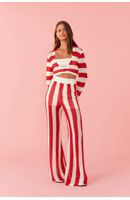 Calça Tricot Listrada