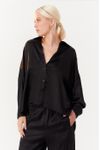 Camisa Cetim Ombro Deslocado