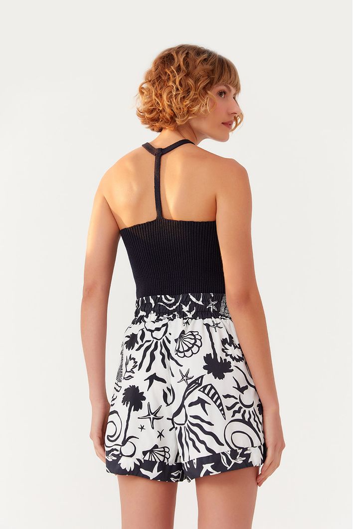 Short Nylon Estampa Jangada
