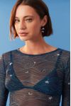 Blusa Com Sutien Estampa Maré Cheia