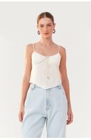 Blusa Corsele Busto Franzido