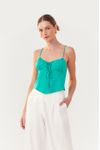 Blusa Corsele Busto Franzido