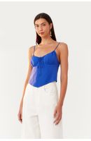 Blusa Corsele Busto Franzido