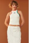 Blusa Regata Canelada Detalhe Retilínea