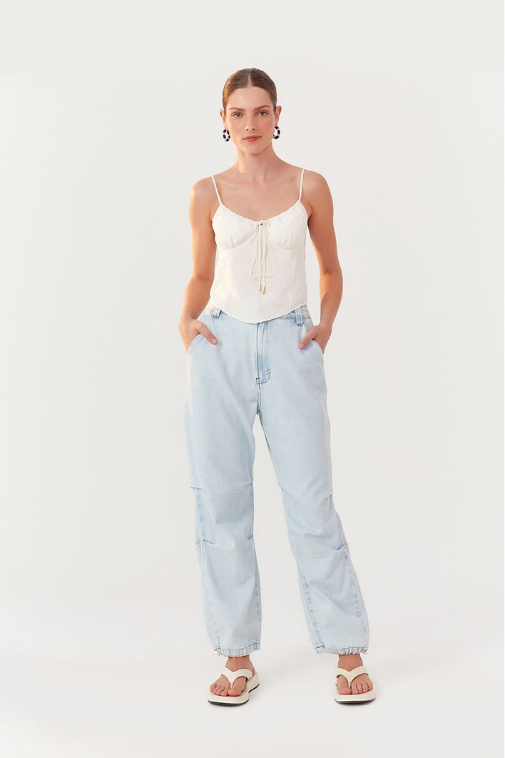 Blusa Corsele Busto Franzido